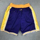 Lakers Purple City Edition Top Quality NBA Pocket Pants *湖人