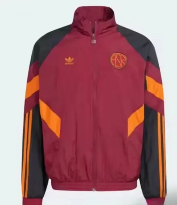 24-25 Roma Red Black Windbreaker
