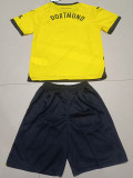 23-24 Dortmund Home Kids Soccer Jersey