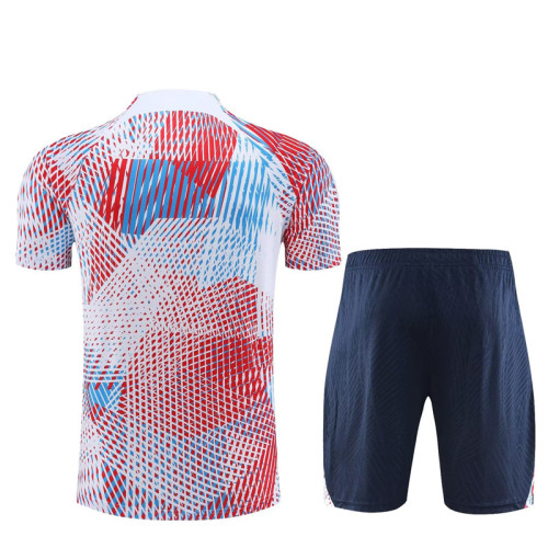 23-24 BAR White Red Blue Training Short Suit