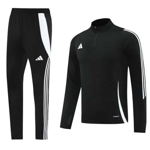 2024 AD Black Half Pull Tracksuit #AB06 (半拉链)
