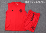 23-24 Flamengo Red Tank top and shorts suit #D794