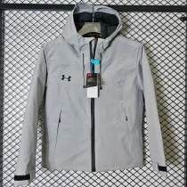 2024 Under Armour Thickened warm Grey Outdoor Jackets #A803加绒冲锋衣