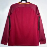 2017-2018 Roma Home Long Sleeve Retro soccer Jersey (长袖)