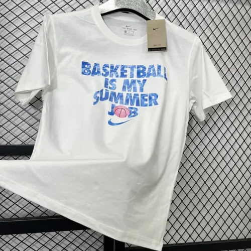 T208 NK White High Quality Casual T-Shirt