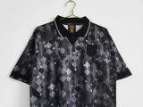 1990 England Black Retro Soccer Jersey