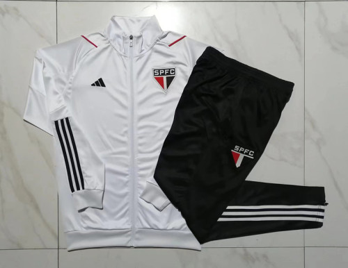 23-24 Sao Paulo White Jacket Tracksuit #A665
