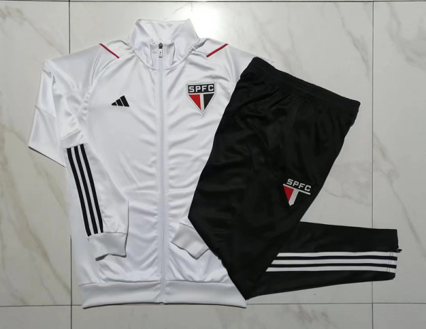 23-24 Sao Paulo White Jacket Tracksuit #A665
