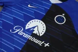 24-25 INT Blue-Black Training Short Suit (条纹)