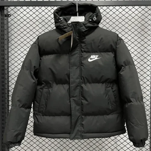 24-25 MF3 NK Black Hooded Cotton Coat #棉衣