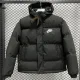 24-25 MF3 NK Black Hooded Cotton Coat #棉衣