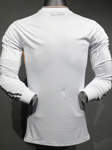 2013-2014 RMA Home Player Version 长袖球员 Long Sleeve Retro Soccer Jersey