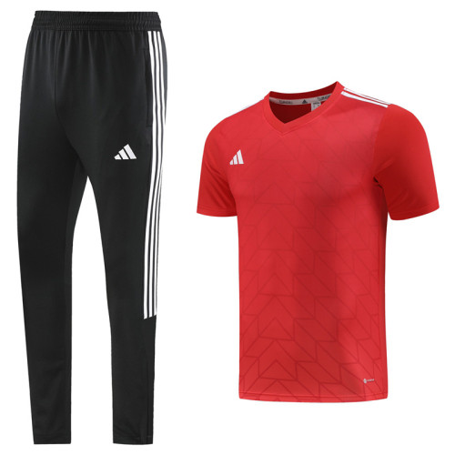 2023 AD05 Red Short-sleeved Trouser Suit