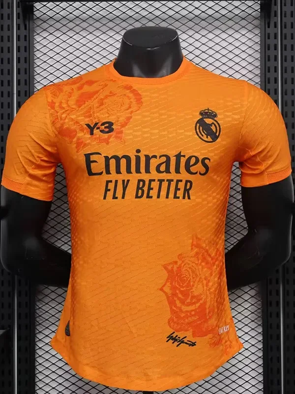 2024 RMA Y-3 Orange Special Edition Player Version Soccer Jersey