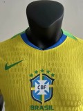 25-26 Brazil Home Player Version Soccer Jersey #带星
