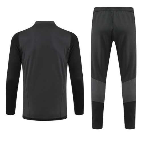 23-24 RMA Gray Black Half Pull Tracksuit (半拉链)