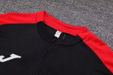 2023 JOMA Black Red Half Pull Tracksuit #3 (半拉链)