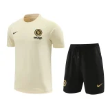 24-25 CHE Beige Training Short Suit (100%Cotton)纯棉