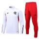 23-24 Flamengo White Half Pull Tracksuit #B643 (半拉链)