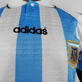1994 Argentina Home Retro Soccer Jersey (钢印纹）