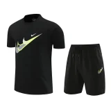 2024 NK Black Training Short Suit (100%Cotton)纯棉