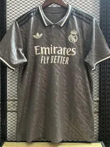 24-25 RMA Grey   Fans Soccer Jersey