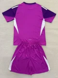 25-26 RMA Purple GoalKeeper Kids Soccer Jersey