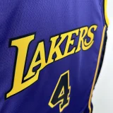22-23 LAKERS KNECHT #4 Purple Top Quality Hot Pressing NBA Jersey (Trapeze Edition) 飞人版