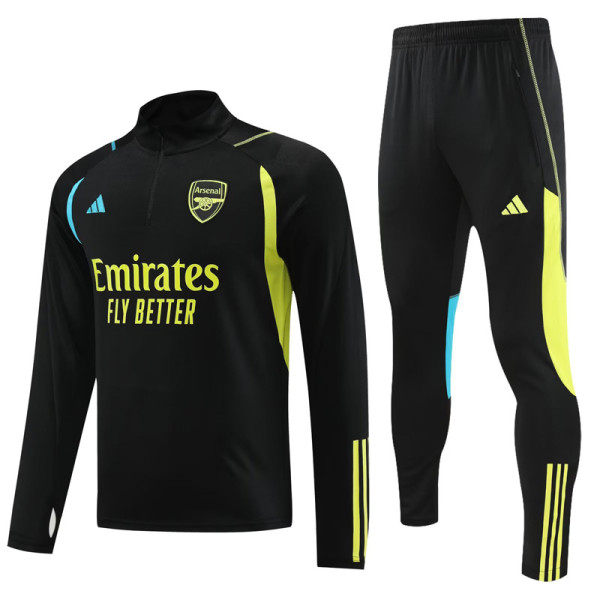 23-24 ARS Black Yellow Half Pull Tracksuit (半拉链)黄蓝边