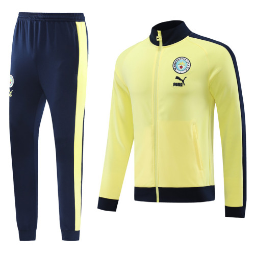 23-24 Man City Yellow Jacket Tracksuit #02