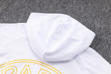 23-24 PSG Jordan White Hoodie Jacket Tracksuit #F449