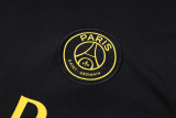 23-24 PSG Jordan Black Tank top and shorts suit #D779