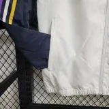 24-25 Flamengo White Windbreaker (黑袖)