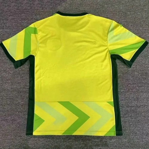 25-26 Australia Yellow Green Fans Soccer Jersey