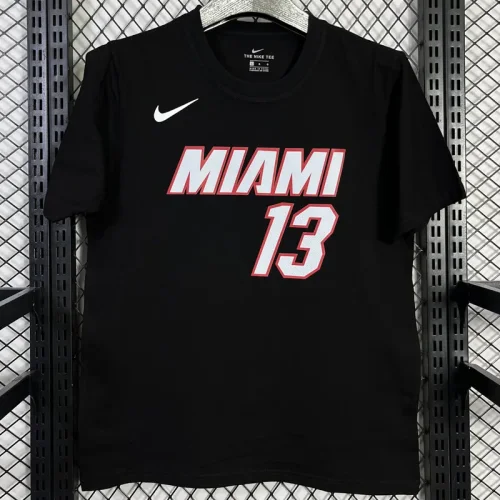 T143 HEAT ADEBAYO #13 Black High Quality Casual T-Shirt