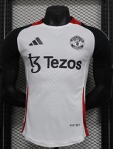 25-26 Man Utd White Black Player Version Training shirts