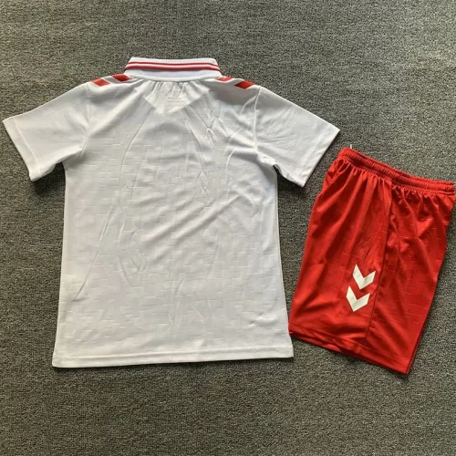 24-25 Denmark Away Kids Soccer Jersey