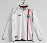 2002 England Retro  Home  Retro Soccer Jersey