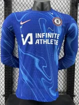 24-25 CHE Home Long Sleeve Player Version Soccer Jersey (长袖球员)前带广告 24-25 CHE Home Long Sleeve Player Version Soccer Jersey (长袖球员)前带广告