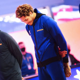 2022 WARRIORS Player GI Blue Zip hoodie Jacket
