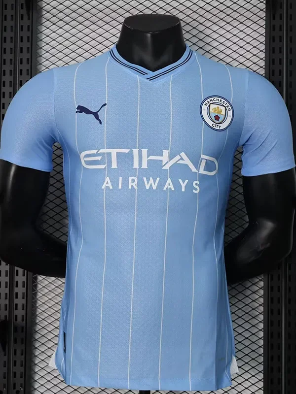 24-25 Man City Home Player Version Soccer Jersey