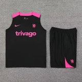 24-25 CHE Black Tank top and shorts suit