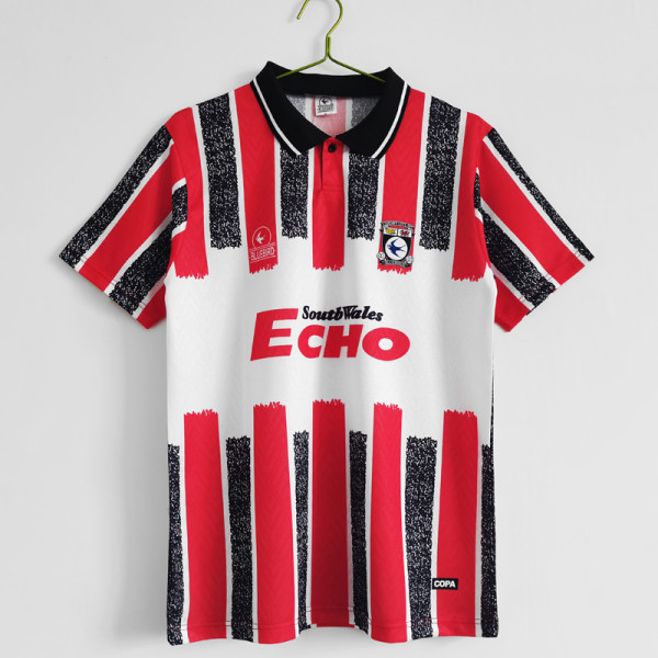 1990 Cardiff City Red Retro Soccer Jersey