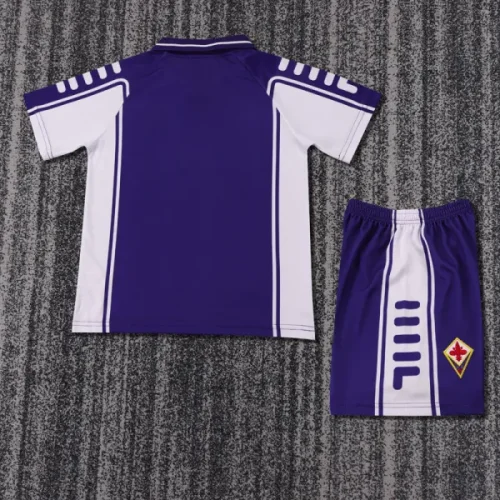 1999-2000 Fiorentina Home Kids Retro Soccer Jersey