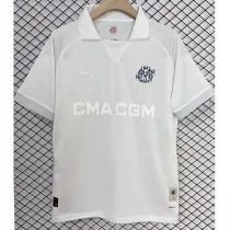 24-25 Marseille White 125th Anniversary Fans Soccer Jersey