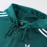 23-24 AD Dark Green Hoodie Jacket Tracksuit #AM02