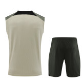 23-24 BAR Beige Tank top and shorts suit