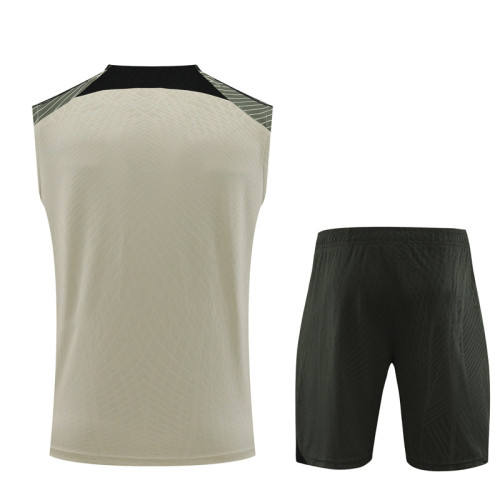 23-24 BAR Beige Tank top and shorts suit