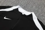 24-25 NK Black Half Pull Tracksuit #05(半拉链)(白色领)