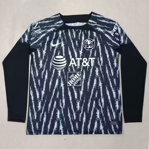 2023 Club America Black GoalKeeper Long Sleeve Soccer Jersey(长袖)